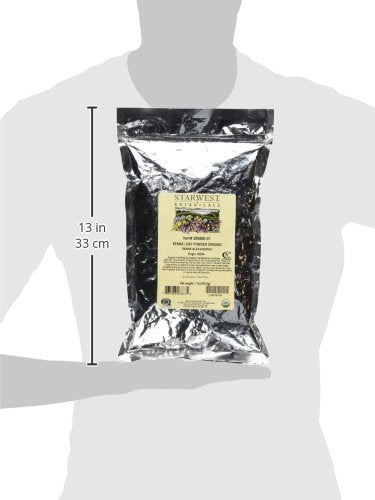 Starwest Botanicals Senna Leaf Powder in tea for aroma and depth