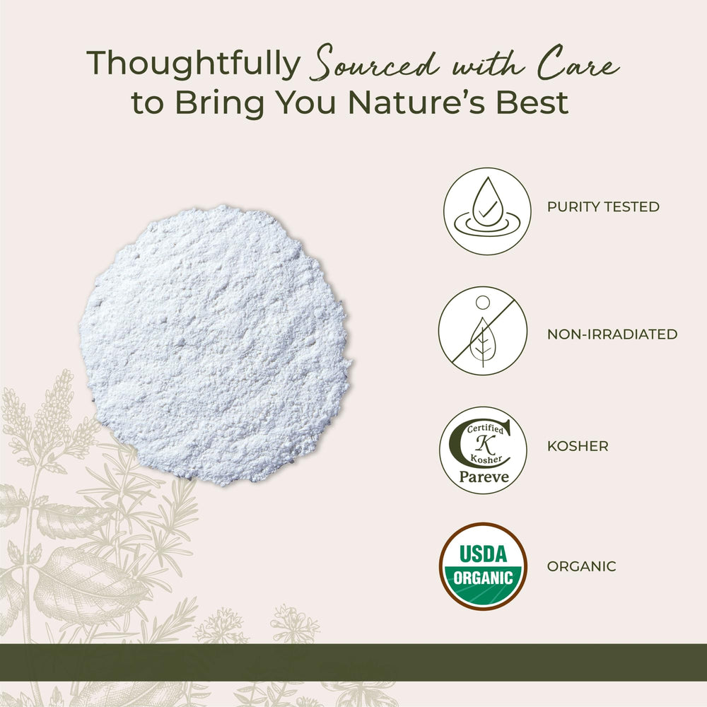 Starwest Botanicals vanilla powder in coffee, delivering aroma and gentle sweetness.