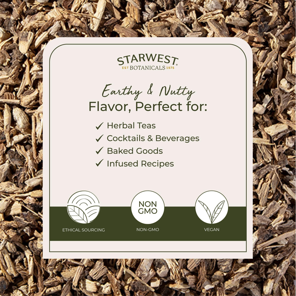 Starwest Botanicals Kava Kava Root label shows kosher certification for mindful use.