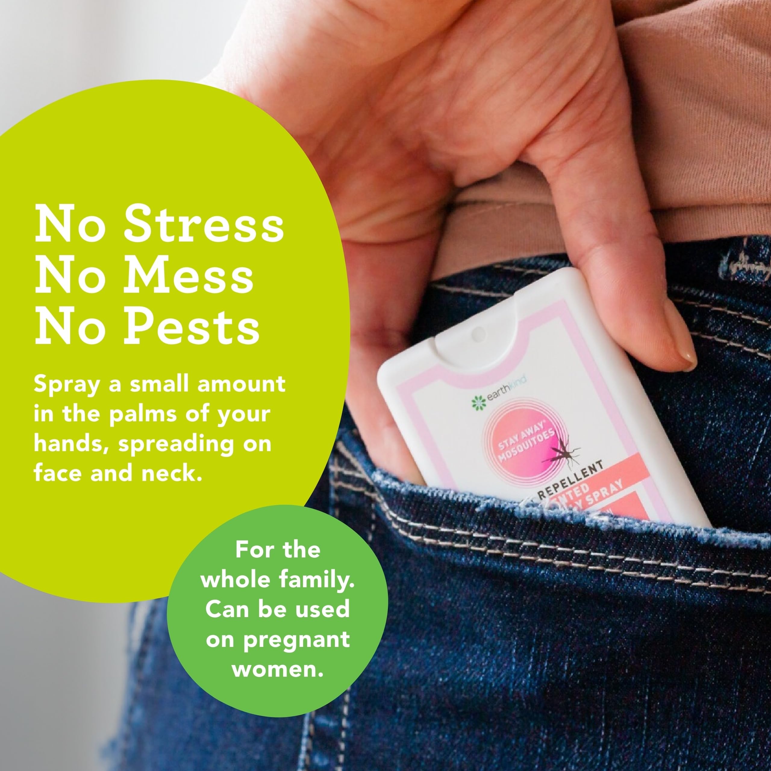 Stay Away kids-safe usage promotes gentle, directed application.