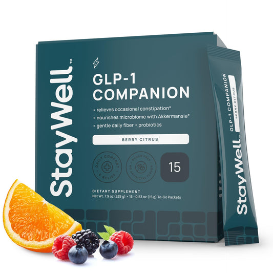 Stay-Well Naturals GLP-1 constipation support berry citrus, promotes digestive balance