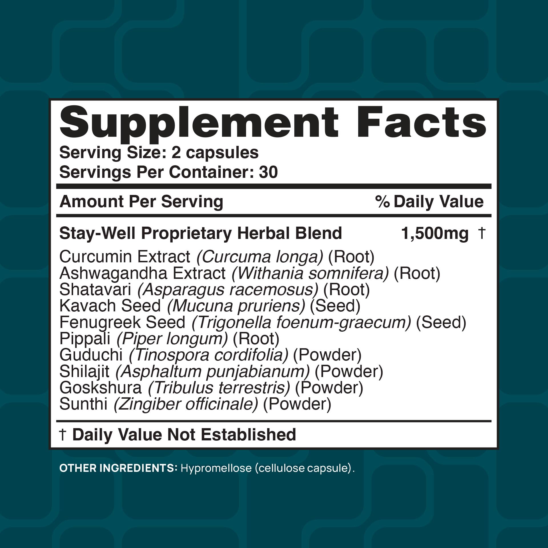 Stay-Well Naturals Infla-Support Kavach herb mix for traditional balance.