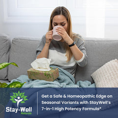 Stay-Well Naturals Immunity Booster label shows bromelain-curcumin blend for immune function and absorption.