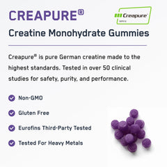 SteelFit Creapure Gummies packaging front displays premium German creatine quality.