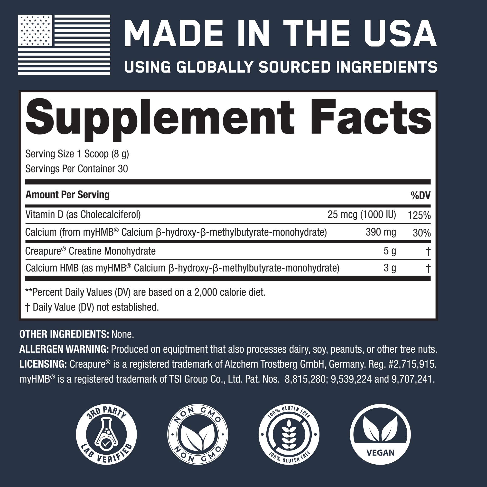 SteelFit Creatine HMB powder performance shot underscores training gains potential.