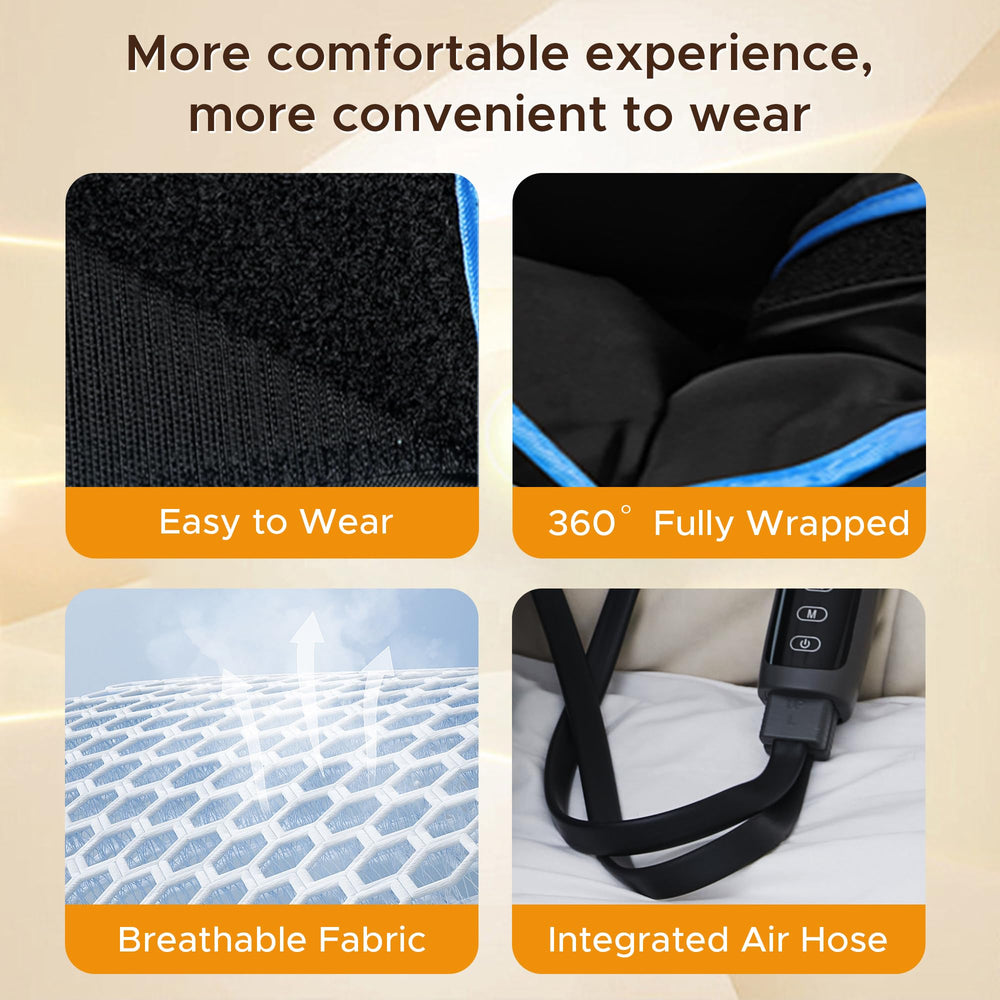 STEELUS Leg Massager three heat levels for added comfort