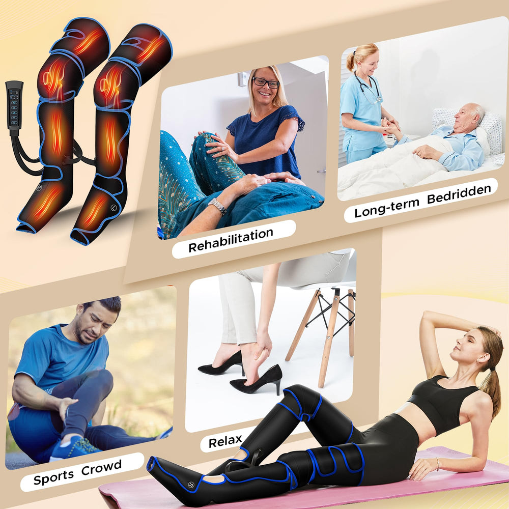 STEELUS Leg Massager adjustable Velcro straps fit a range of legs