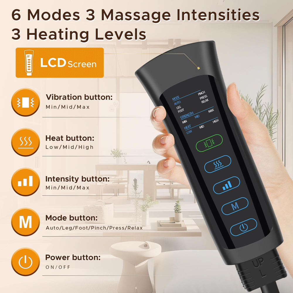 STEELUS Leg Massager six modes and three intensities for customization