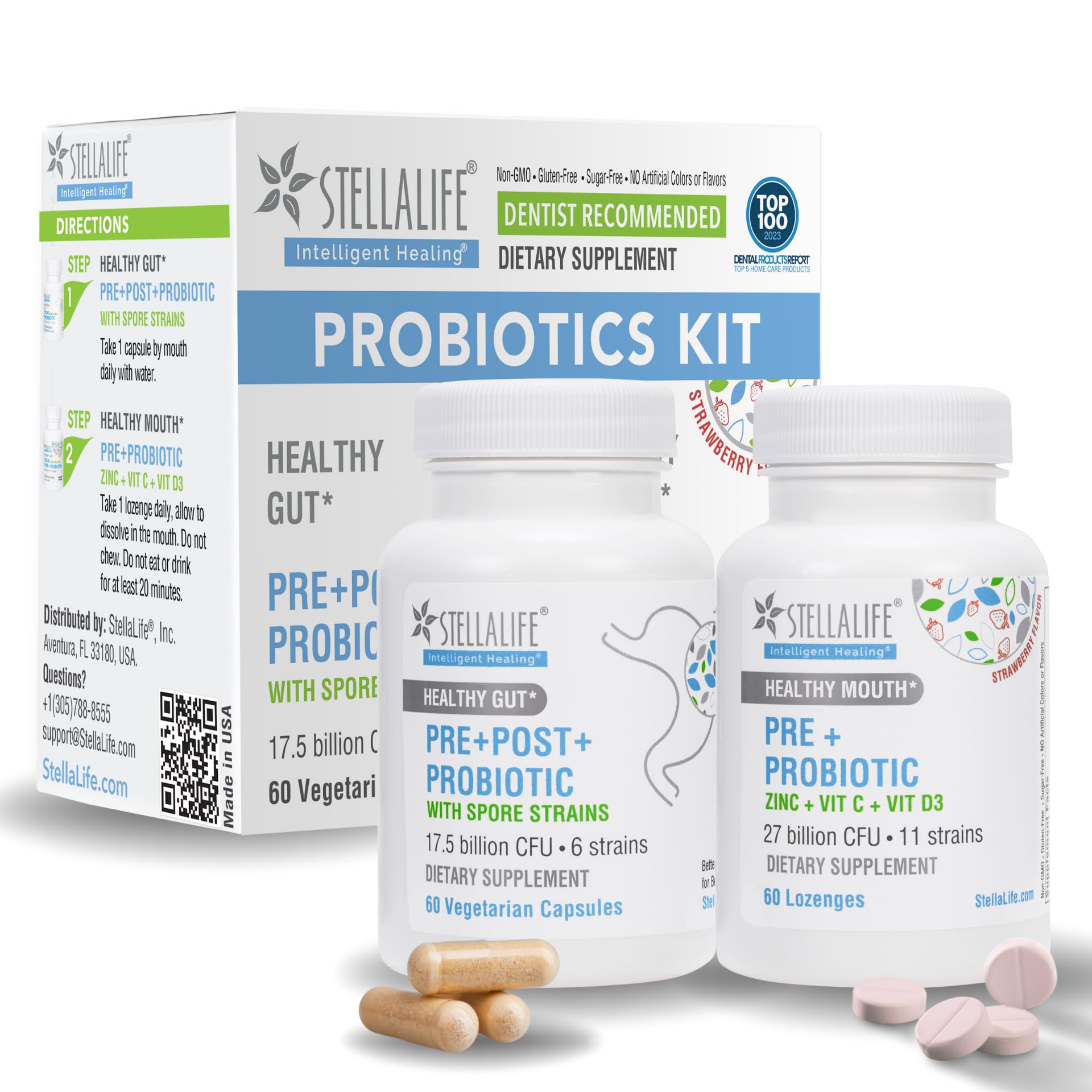 StellaLife Probiotics oral lozenge dissolving for fresh breath support