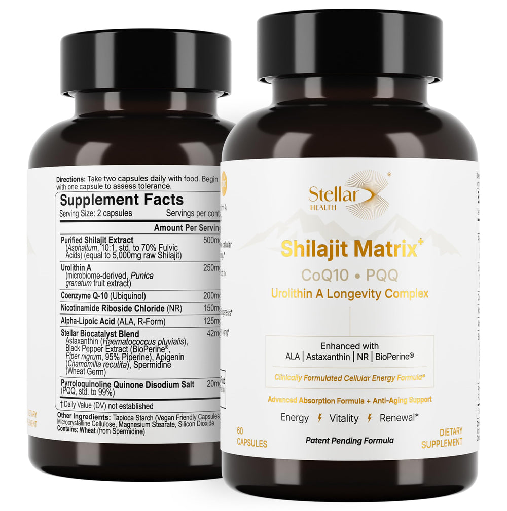 Stellar Health Clinical Mitochondrial Complex bottle – sustained energy support.