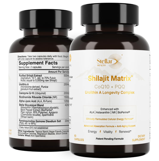 Stellar Health Clinical Mitochondrial Complex bottle – sustained energy support.