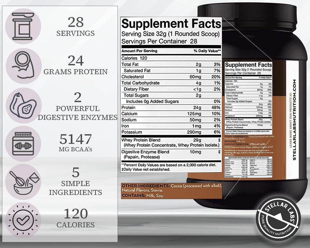 Stellar Labs whey protein shaker mix for shakes and recipes
