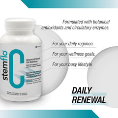 StemFlo daily-use packet image shows convenient capsules for ongoing wellness