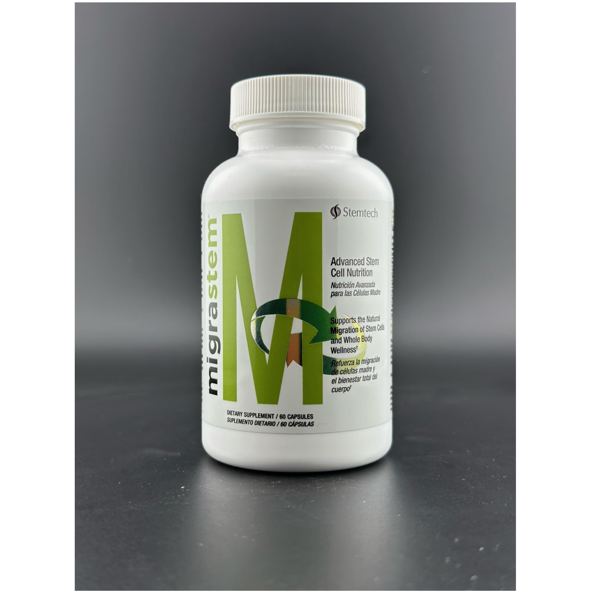 StemTech MigraStem vitamins C and D3 provide essential nutrient support.