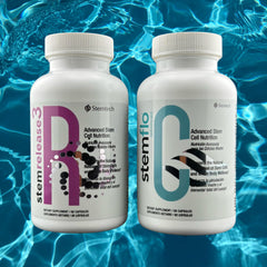 StemTech SE3 ingredient blend detail emphasizes high-potency wellness formula.
