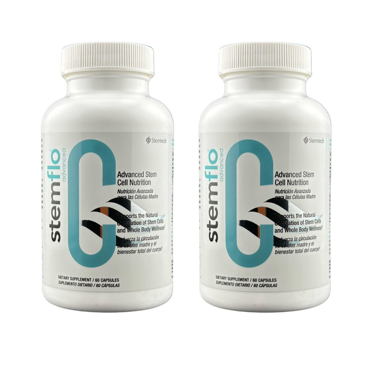 Stemtech StemFlo Advanced Formula bottle front for daily vitality and energy support