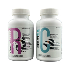 StemTech StemRelease3 StemFlo combo packaging front view for daily wellness support.