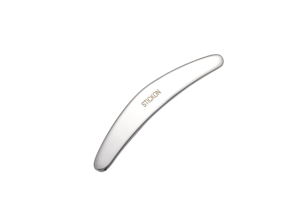 STICKON Gua Sha tool for neck massage to soften knots and improve mobility.