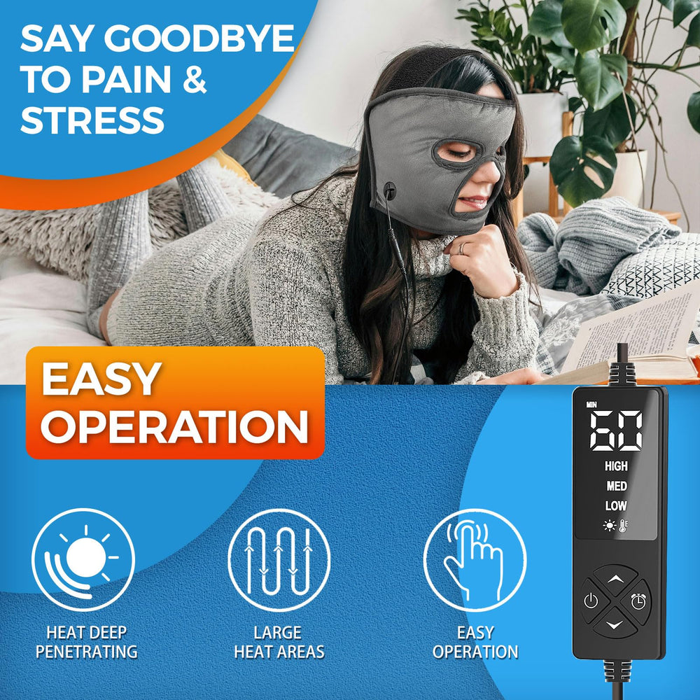 Sticro Ex-Large mask full-coverage gray design for all-around warmth