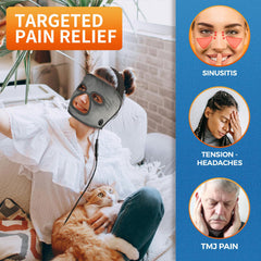Sticro Ex-Large mask showing LED heat settings for flexible therapy