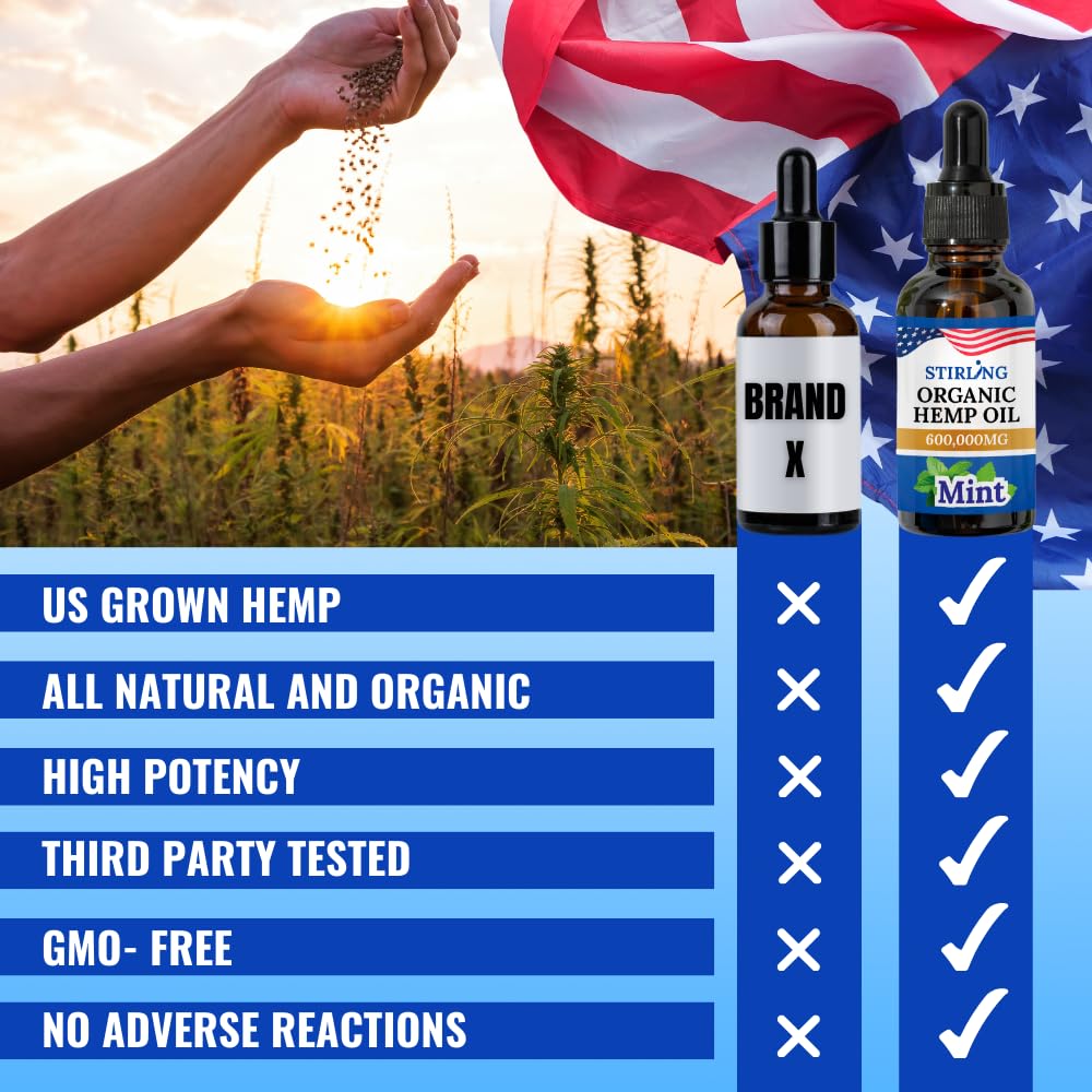 STIRLING Hemp Oil easy daily-use tincture for routines