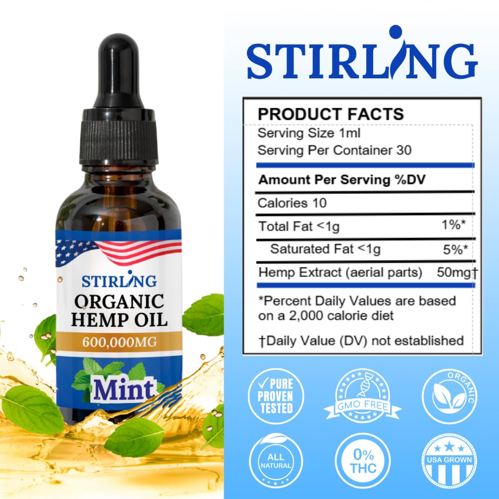 STIRLING Hemp Oil sustainably produced with responsible farming