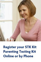 Free return mailer included with STK paternity kit
