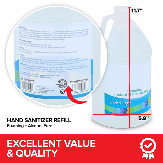 Stock Your Home refill for automatic dispensers, fragrance-free and alcohol-free formula.