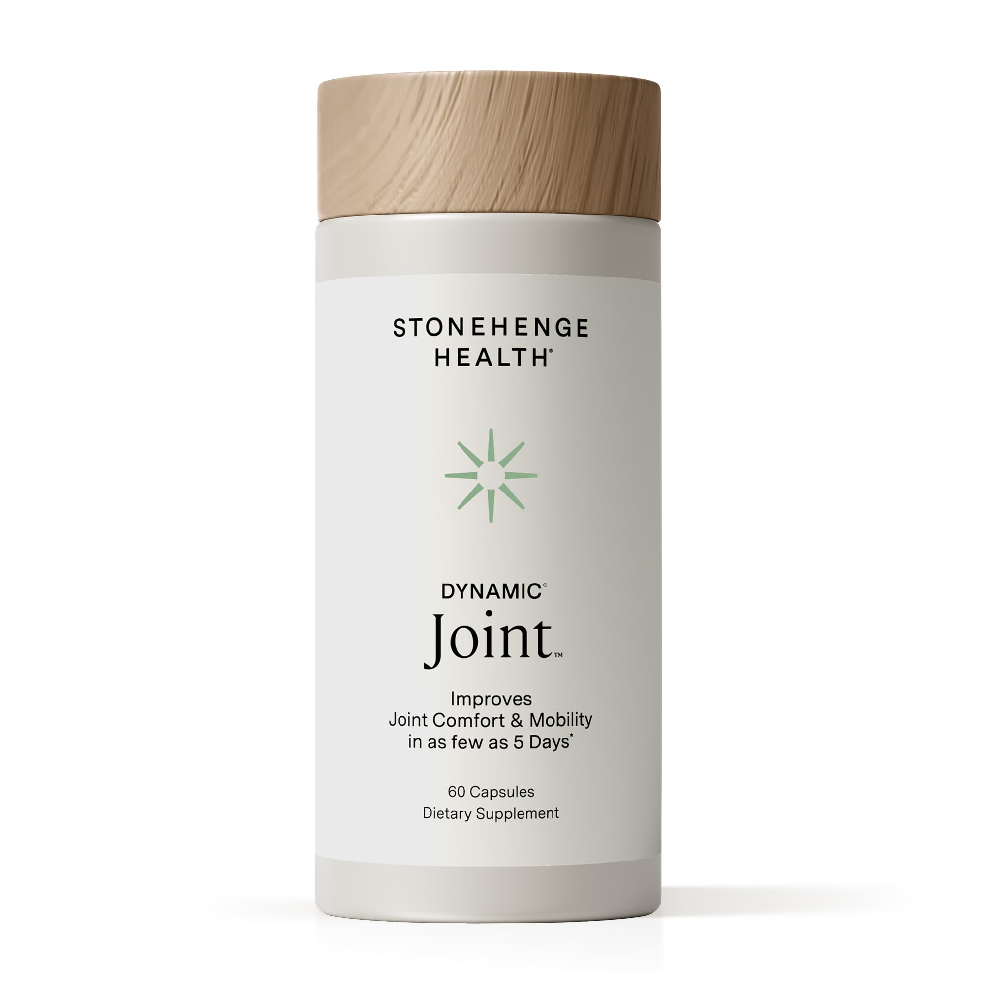 Stonehenge Health Dynamic Joint Health bottle front view for daily joint comfort and mobility.