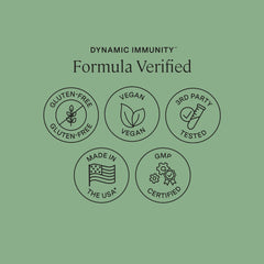 Stonehenge Health Dynamic Immunity third-party tested label ensures quality.