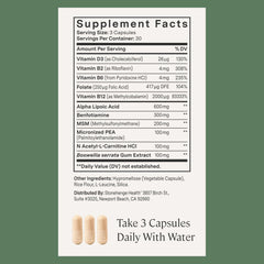 Robust B complex vitamins shown for nerve function support