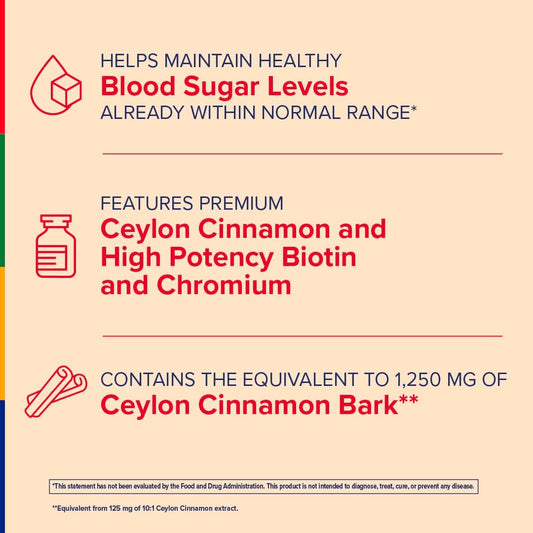 Close-up of 125 mg cinnamon extract dosage in Stop Aging Now.