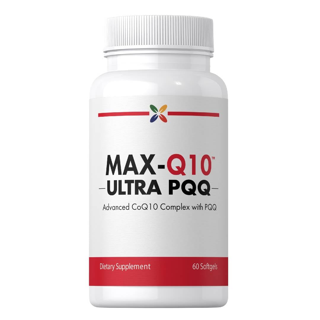 Stop Aging Now CoQ10 200mg softgels bottle for easy daily supplementation.