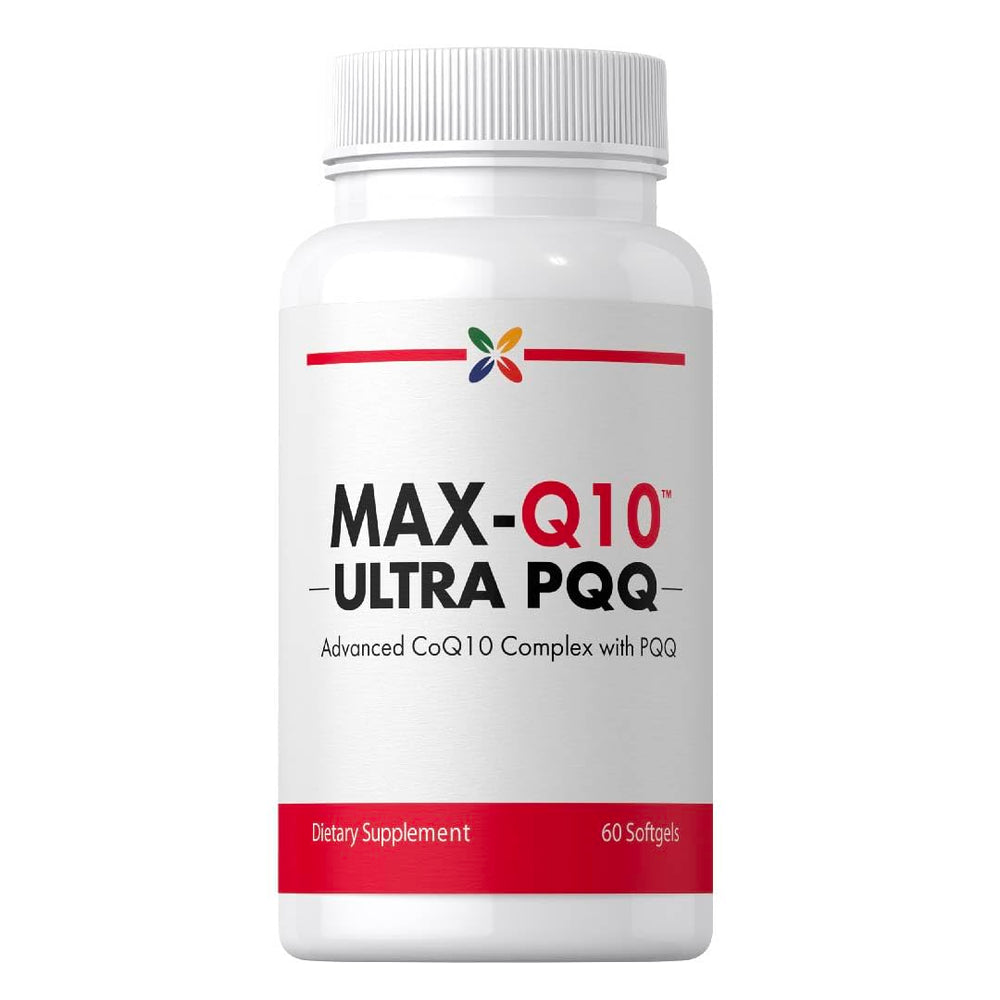 Stop Aging Now CoQ10 200mg softgels bottle for easy daily supplementation.