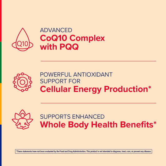 Stop Aging Now CoQ10 Max-Q10 Complex label highlights premium formula.