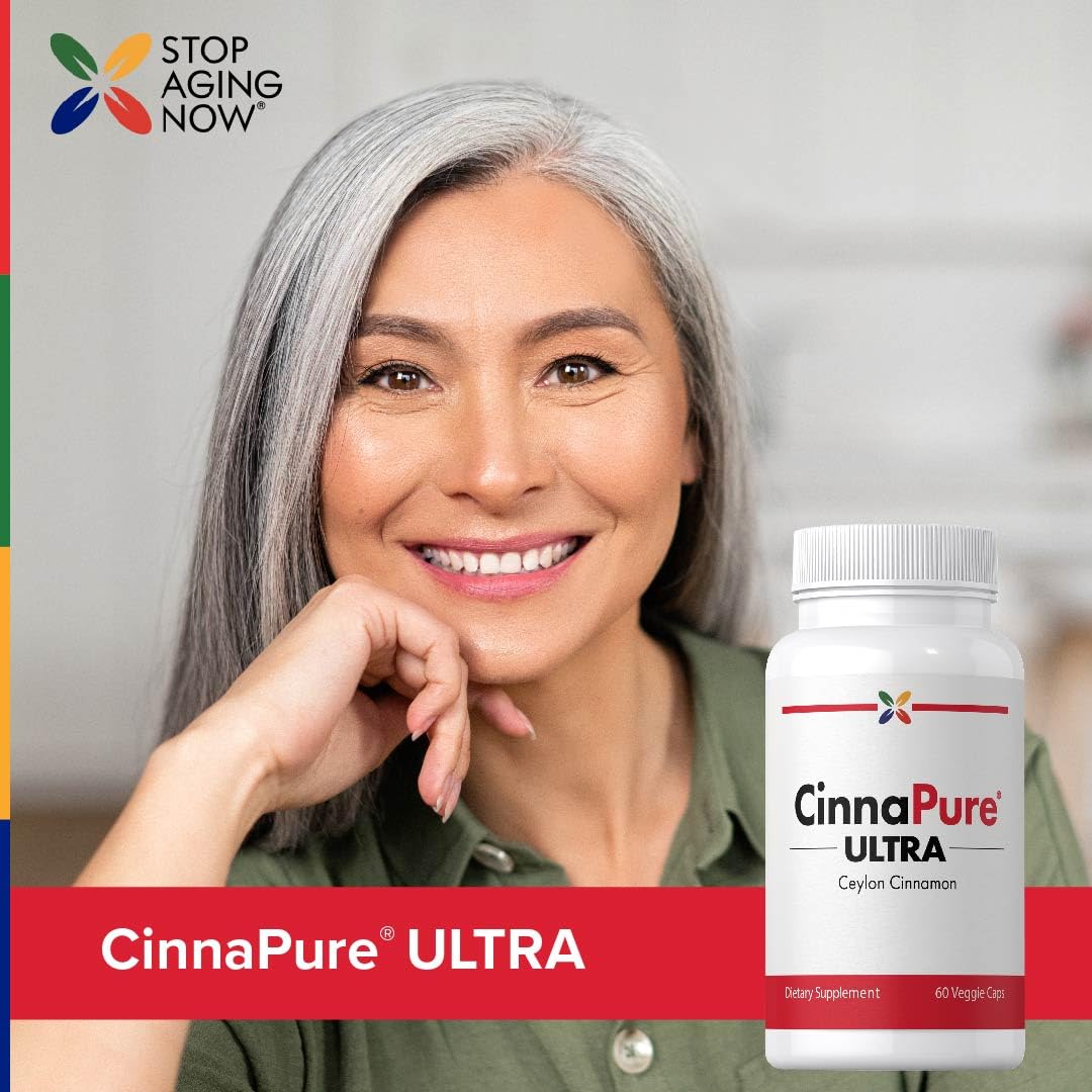 FDA registered facility seal on Stop Aging Now packaging.
