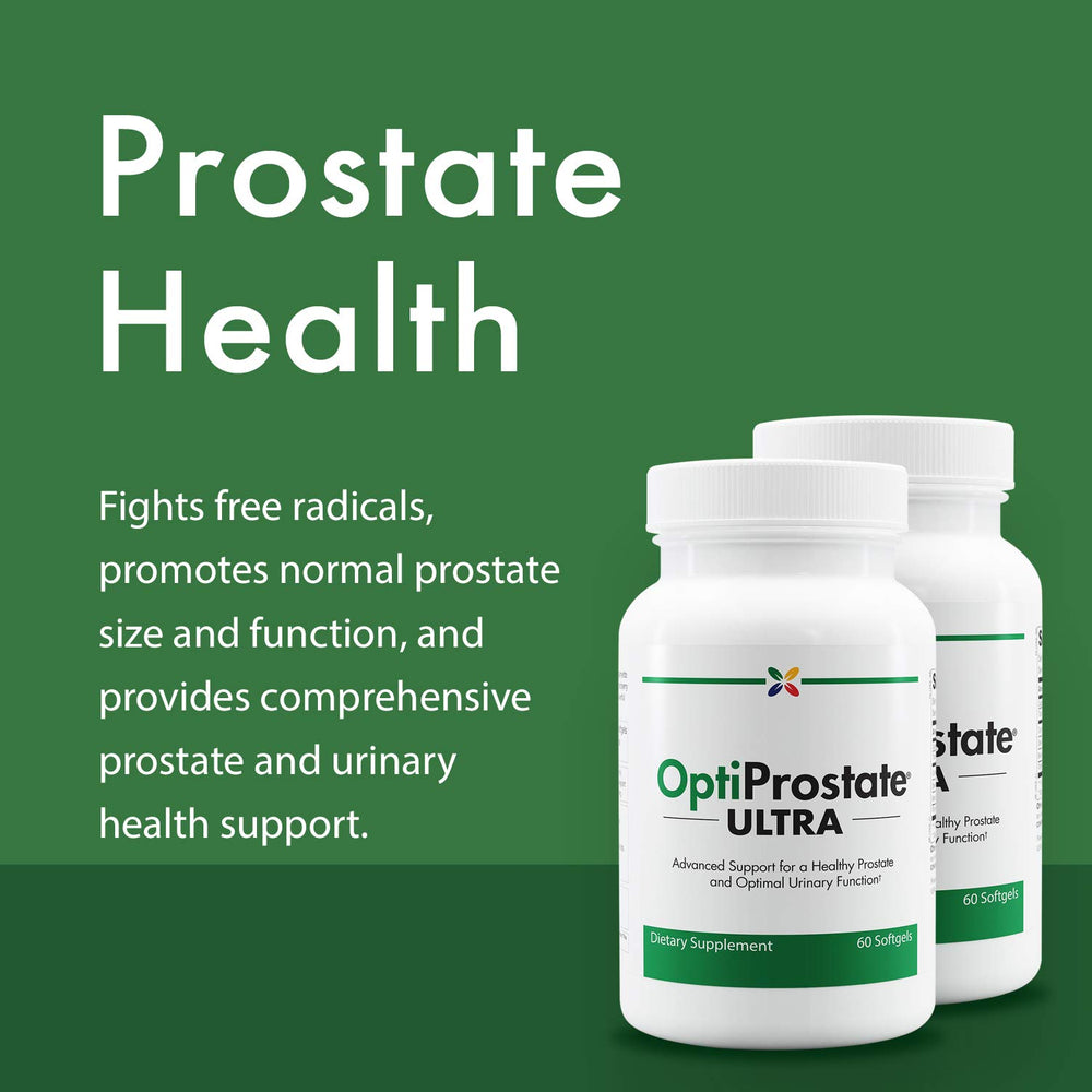 Stop Aging Now OptiProstate Ultra bottle back shows label for informed choice.