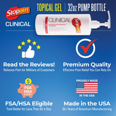 Stopain gel glides smoothly during manual therapy sessions without staining clothing