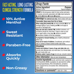 Stopain USA-made formula with pharmaceutical-grade skin conditioners for comfortable post-application skin