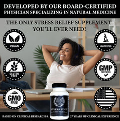 Straight Edge Stress Edge capsules ready to support calm focus.