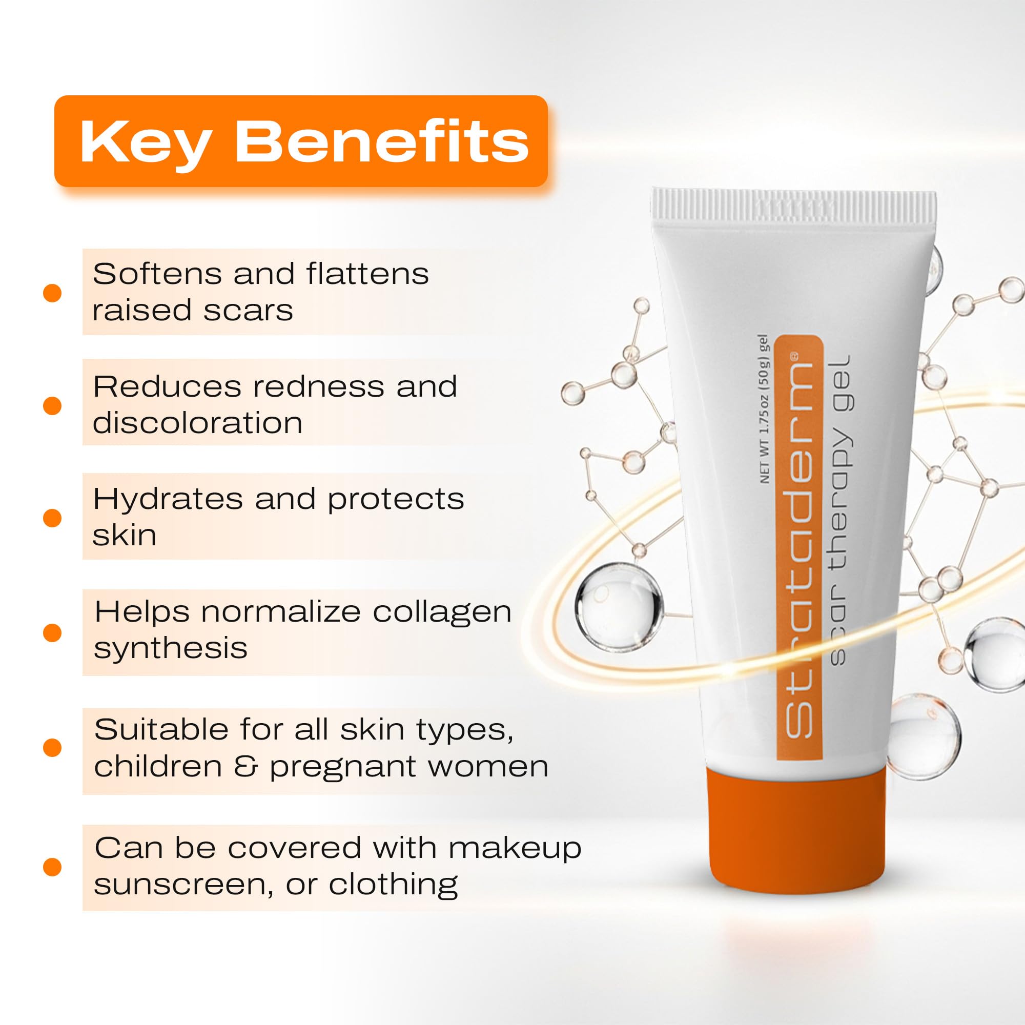 Strataderm itch relief application suggesting comfort during daily use.