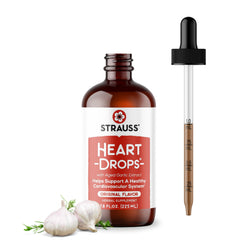 Strauss Heartdrops bottle-front for daily heart health support