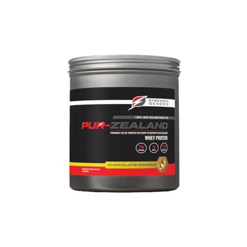 Strength Genesis whey from New Zealand farms highlighting clean sourcing.