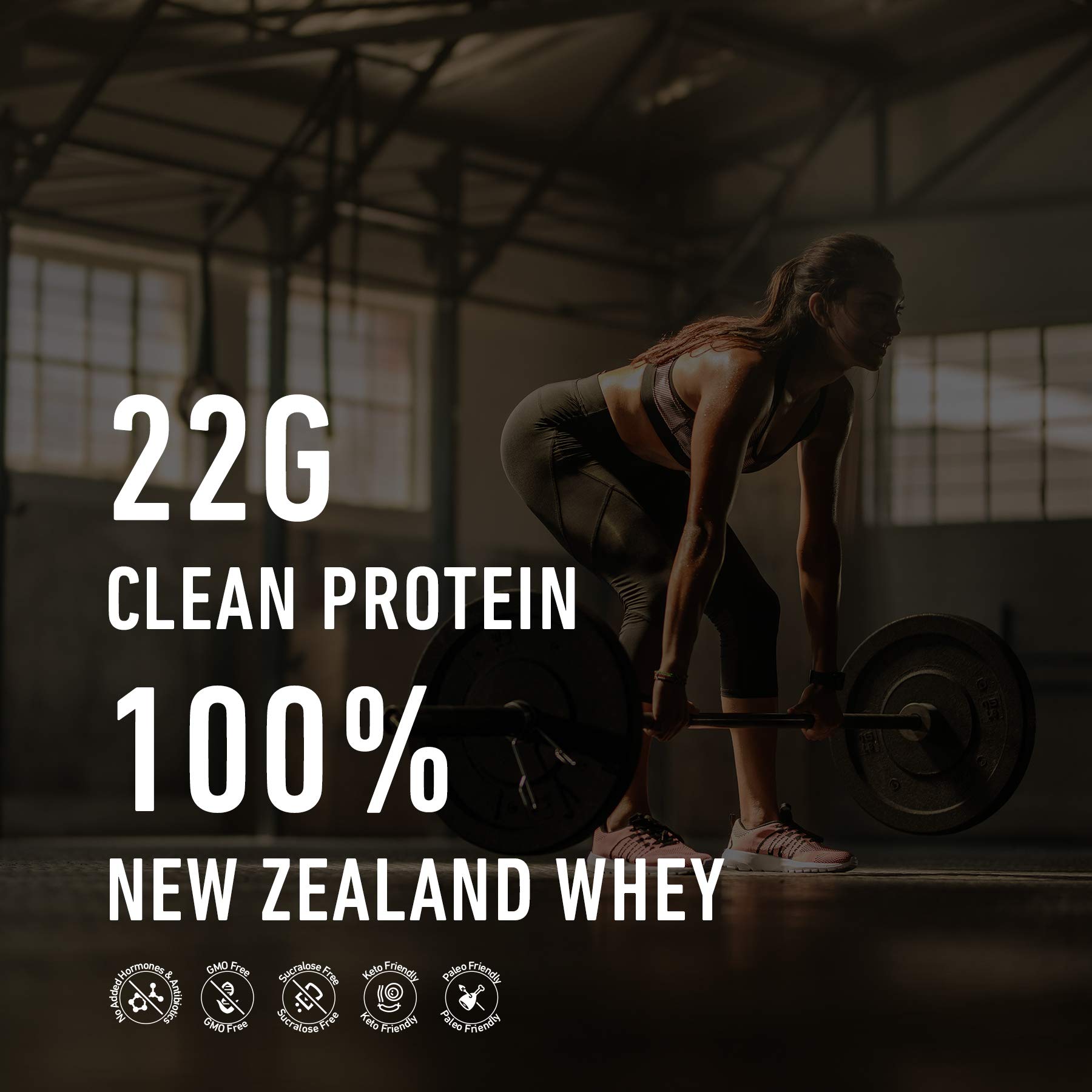 Strength Genesis Pur Zealander Whey Vanilla label detail reinforces keto-friendly protein.