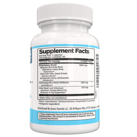 Stress Lift capsules close-up for convenient veggie capsule use