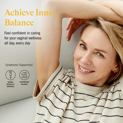STRIPES Naomi Watts bottle capsules offer a simple daily ritual for vaginal wellness.