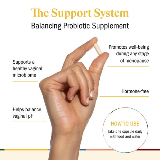 STRIPES packaging highlights hormone-free science-backed prebiotic blend.