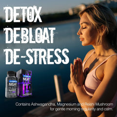 Stripfast5000 Night Bullets label showing vegan and halal-safe formulation