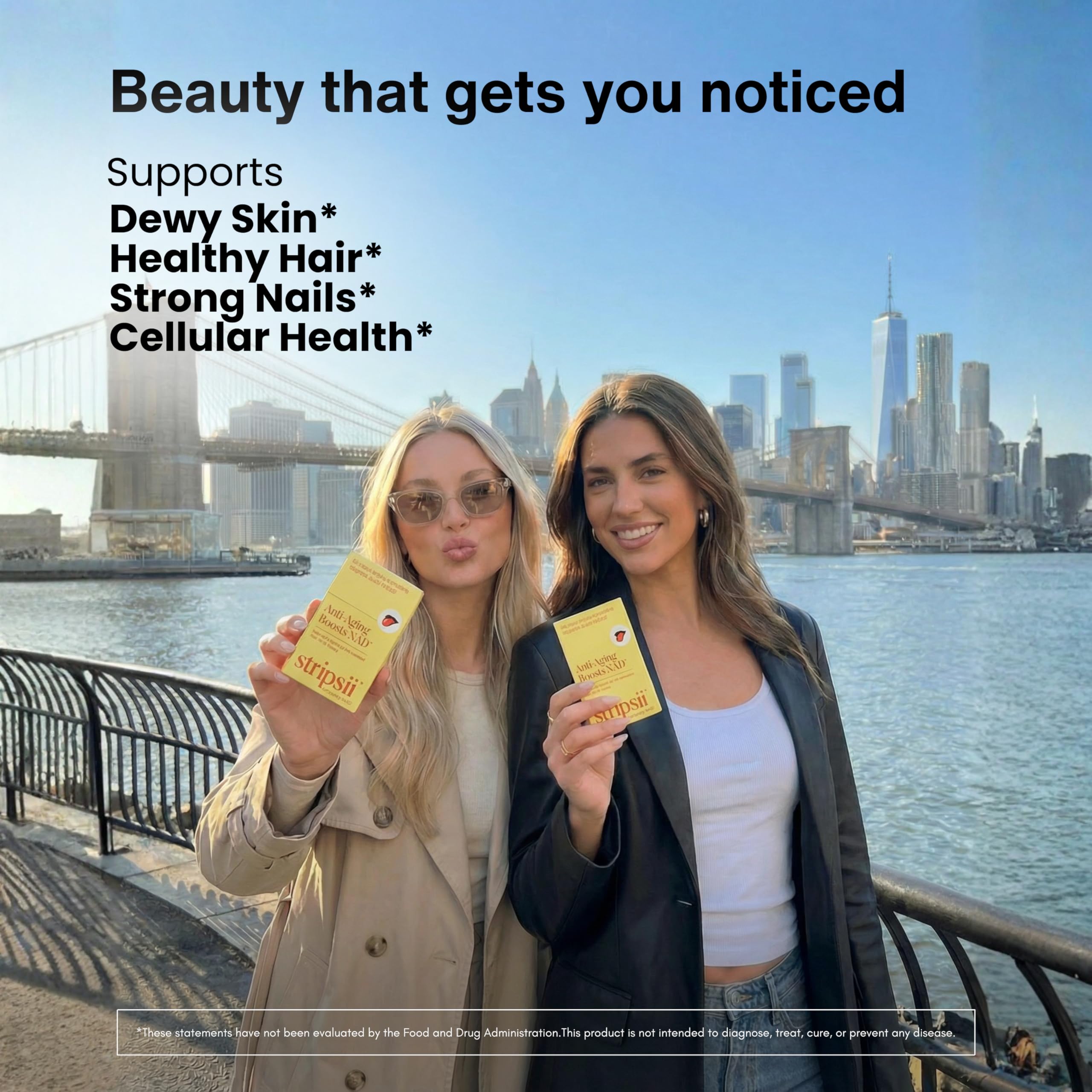 Stripsii skin hydration strip suggests smoother-looking skin.