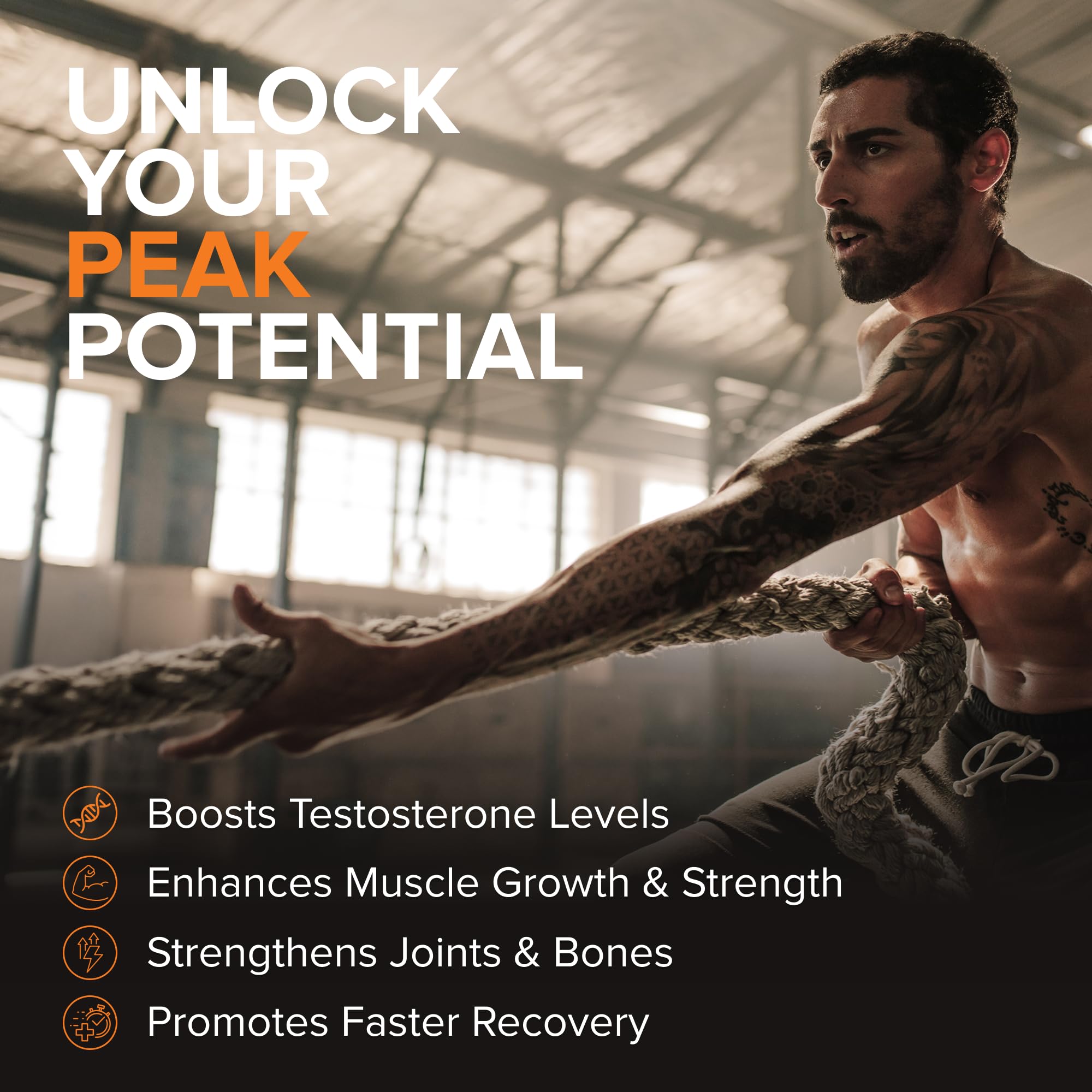 STRIVLABS Peak Potential in a gym setup for strength and recovery.